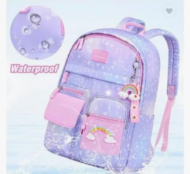 Girls Backpack, School Backpack for Girls, Kids Backpack with Compartments Elementary School Bag For Girls, Cute Student School Bag