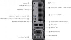 Dell OptiPlex 3080 Mini Tower - Intel Core i5-10500, 4GB 1X4GB DDR4 RAM, 1TB 7200rpm Sata HDD, DVD+/-RW, Keyboard - Arabic (QWERTY) - Black, Ubuntu Linux 18.04 | OptiPlex 3080-MT