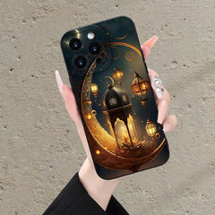 Elegant Crescent Moon Ramadan Phone Case – iPhone 16, 15, 14, 13, 12, 11, XS, XR, X, 7, 8 Plus, Pro Max & Mini