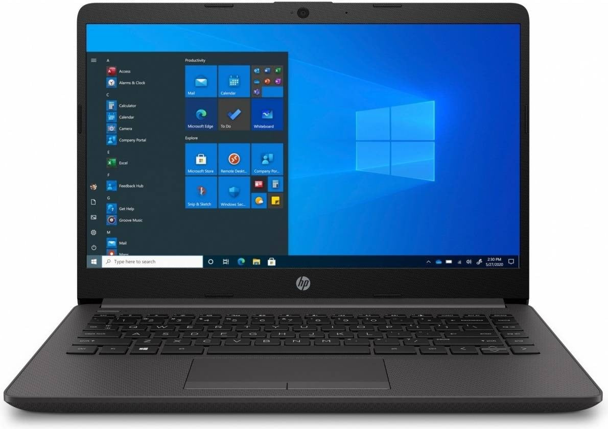 HP 240 G8 Business Laptop, 14" 1366 x 768 HD Micro Edge Display, 10 th Gen Intel Core i5-1035G7, 8GB RAM, 256GB SSD, Intel UHD Graphics 620, Black | HP 240 G8