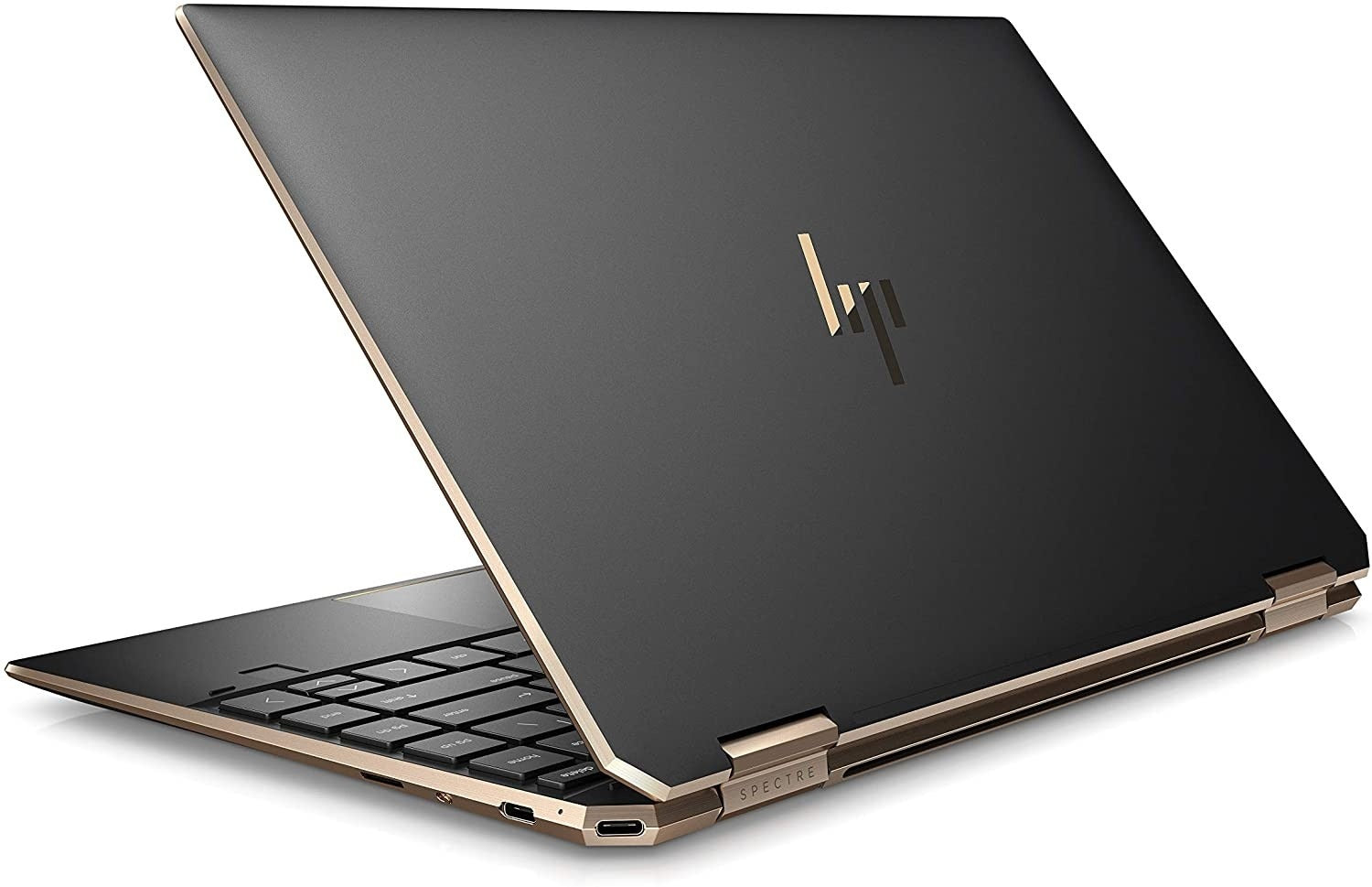 HP Specter X360 13.3" Touchscreen Laptop, Core i7-1065G7 10th Gen, UltraBook Convertible, 1.3GHz, 16 GB RAM, 1 TB SSD , Windows 10 Home, English Keyboard - Nightfall Black I 9CR26EA#ABV