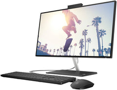 HP 24-CB1026NH All-In-One Desktop Computer, 23.8" FHD VA Display, Intel Core i5-1235U CPU, 8 GB RAM, 512 SSD, Iris Xe Graphics, HP 225 Black Wired ENG KB & Mouse Combo, Win11Pro, Black | 6V340EA