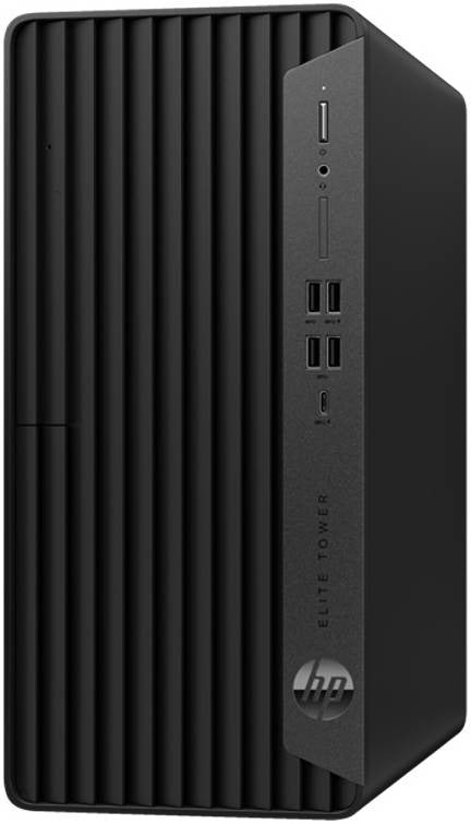 HP Elite Tower 800 G9 Desktop Computer, Intel Core i7-12700 Processor, 8GB DDR5 RAM, 1TB HDD Storage, Intel UHD Graphics, HP Wire ENG Keyboard & Wired Mouse, Windows 10 , Black | 5L333ES#BH5