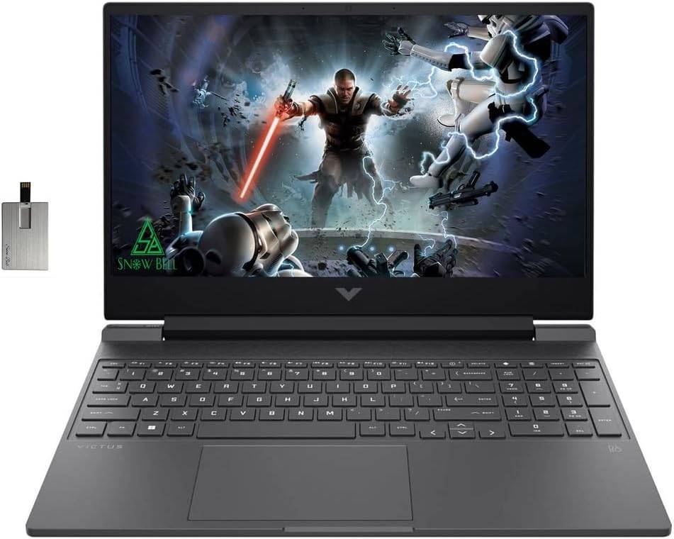 HP Victus 15.6in 144Hz Intel 12th Core i5-12450H Gaming Laptop, 16GB RAM, Mica Silver