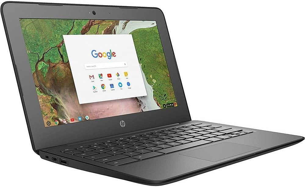 Renewed - HP Chromebook 11 G6, 11.6" Intel Celeron N3350 Processor, 4GB RAM, 16GB SSD, Intel HD Graphics 500, Chrome OS, English KB, Black