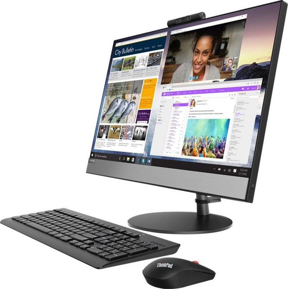 LENOVO AIO INTEL®️CORE I7 8TH|8 GB MEMORY|1TB|DVDRW|2GB VGA|CAMERA|LAN|WIFI|24” WIRELESS KEYBOARD & MOUSE|WIN10 PROFESSIONAL| BLACK | V530-24ICB