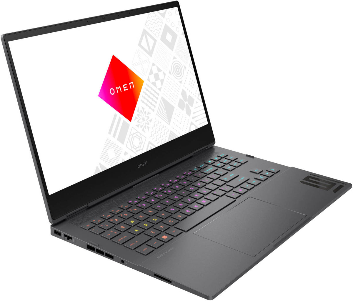 HP Omen 16-n0023dx Gaming Laptop, 16" FHD 144 Hz IPS Display, AMD Ryzen 7 6800H 4.7GHz, 16 GB RAM, 512GB SSD, GeForce RTX 3060 6GB, RGB Backlit ENG K/B, Win 11 Home, Black | ‎6A8H3UA#ABA