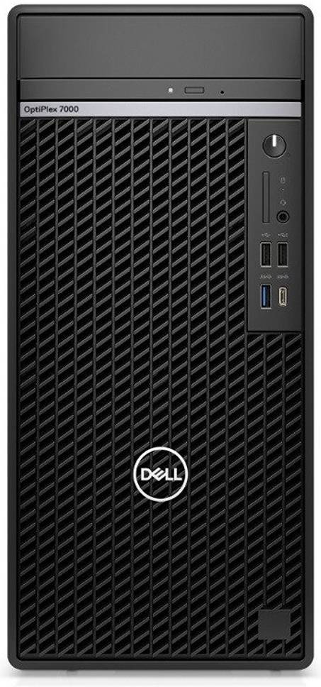 Dell OptiPlex 7000 MT PC, Intel Core i7-12700 2.10 GHz, 8GB RAM, 1 TB HDD, Intel UHD Graphics 770, DVD RW, Keyboard & Mouse, Ubuntu OS, Black | N008O7000MT_U-PS