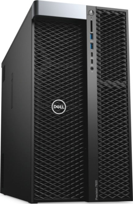 Dell Precision T7920 Workstation, Intel Xeon Gold 5220R (2.2-3.9GHz, 125W), 2.5" 512GB SATA SSD, 32GB Memory, Windows 10 Pro, 8x DVD+, -RW, Black | D-WS-T7920-PSS