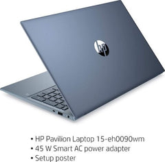 HP Pavilion 15-EH0090WM - AMD Ryzen 5 4500U 2.3 GHz, 8GB SDRAM, 512GB SSD, 15.6 "FHD 1920 x 1080 Laptop, Windows 10 Horizon Blue | 192N4UA