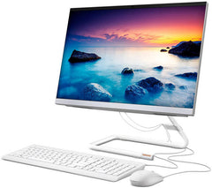 Lenovo AIO 3 Desktop, with Mouse and English Keyboard, Core i5 10400T, 16GB RAM, 1TB HDD + 1TB SSD, 2GB Graphics, 23.8inch FHD Touch Screen, Free DOS, White | F0EU00ANAX