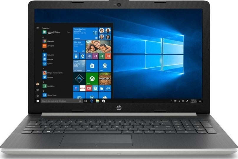 HP 15-DA2332NE 15.6 Inch HD Laptop, Intel Core i3-10110U 2.1GHz Processor, 4GB RAM, 512GB SSD, Intel HD Graphics, Windows 10 Home, Silver | 9CK87EA