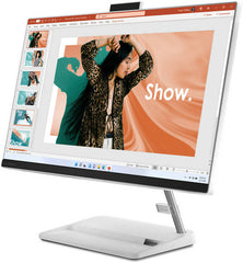 Lenovo IdeaCentre AIO 3 24IAP7 Desktop, 24" FHD IPS Display, Intel Corei7-13620, 8GB RAM, 512GB SSD, Integrated Intel UHD Graphics, Wireless White ENG-ARB KB + Mouse, Free DOS, White | F0GH00U3AX