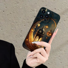Elegant Crescent Moon Ramadan Phone Case – iPhone 16, 15, 14, 13, 12, 11, XS, XR, X, 7, 8 Plus, Pro Max & Mini