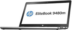 Refurbished - HP Elitebook Folio 9480M Laptop, 14" Diagonal HD Display, Intel core i5 4th Gen Processor, 8GB RAM, 500GB HDD Storage, Windows 10, Silver - Black | 5CG5241L4W