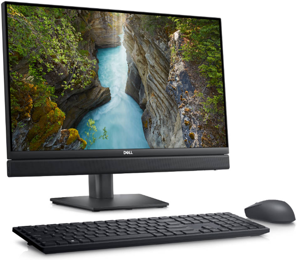 Dell OptiPlex 7410 All-In-One Desktop Computer, 23.8" FHD Touch, Intel Core i7-13700 CPU, 8GB DDR5 RAM, 512GB SSD, Intel UHD, Wireless Mouse & Arabic KB, Intel UHD, Win 11 Pro, Black | AA-DEL1174W718