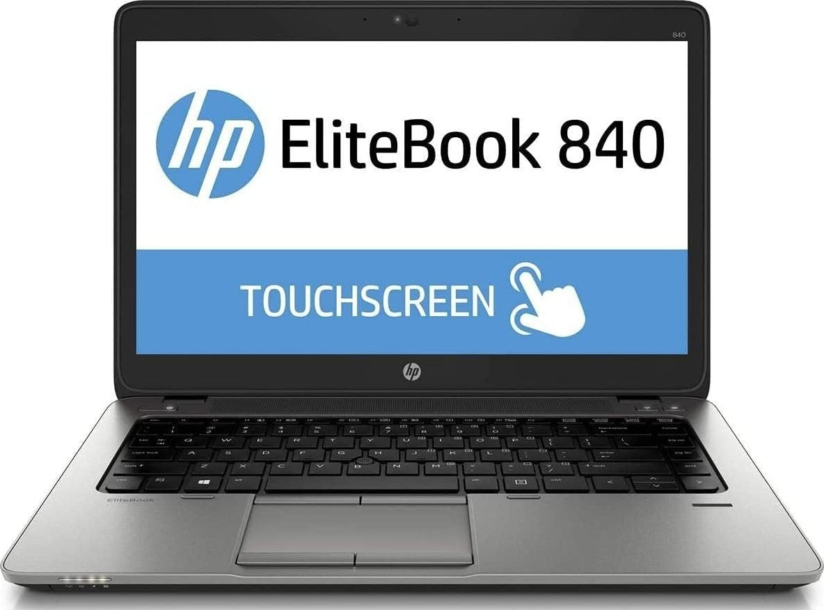 Renewed - HP EliteBook 840 G3 Business Laptop, Intel Core i5-6300U Generation CPU, 16GB RAM, 256GB SSD Hard, 14-inch Touchscreen Display, Windows 10 Pro - Silver | 840 G3