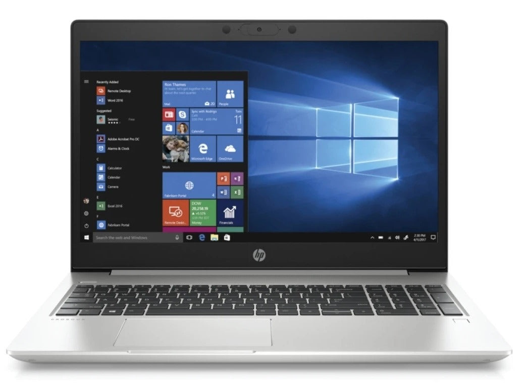 HP ProBook 455 G7 Business Laptop, 15.6" HD, AMD Ryzen 5-4500U, 8GB RAM, 256GB SSD, AMD Radeon Graphics, FB Reader, FreeDOS - Pike Silver | 1F3M6EA#BH5