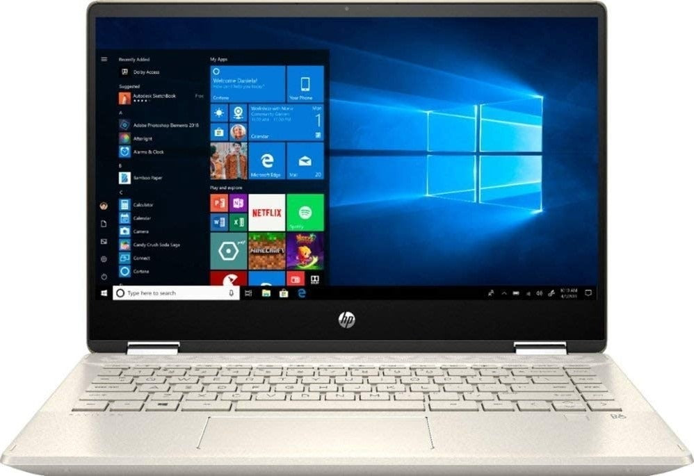 HP Pavilion x360 14" i7-1065G7 8Gb 1TB+256Gb HD Intel Iris W10 Pale Gold | HP-NB-8WL75AV-9