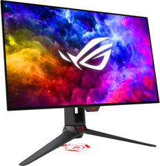 ASUS ROG Gaming Bundle with 27" Swift OLED PG27AQDM Monitor, GT35 with Intel Core i9-11900KF / 64GB RAM / 2 TB SSD + 2TB HDD / RTX 3090, SL300 Chariot Core Chair, Claymore II & P713 Harpe Ace Aim Lab